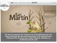 Tablet Screenshot of pensionsanmartin.com